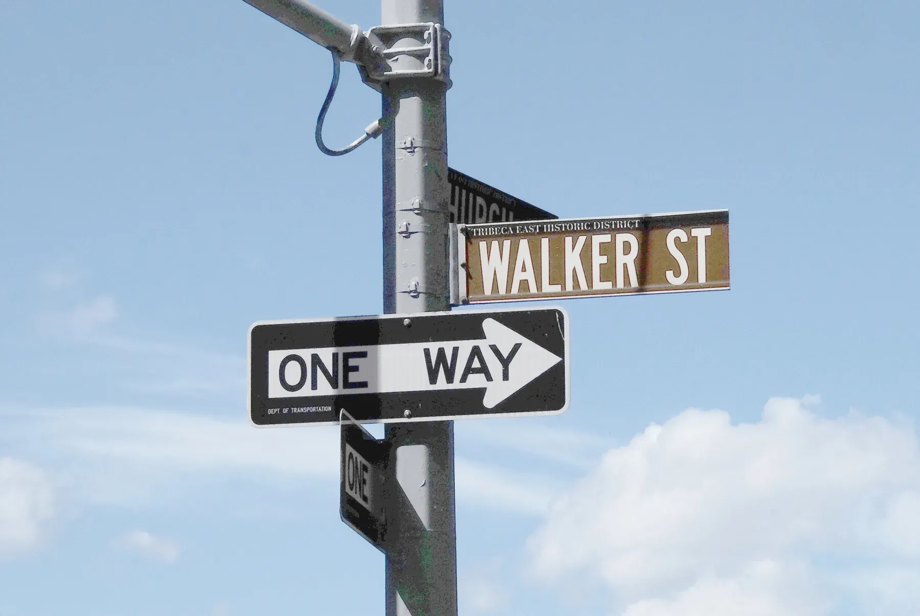 Walker Street sign in Tribeca, home of Empower Your Smile